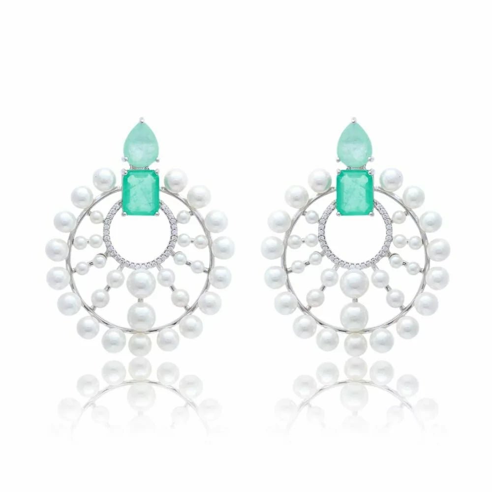 ROUND PEARL EARRING