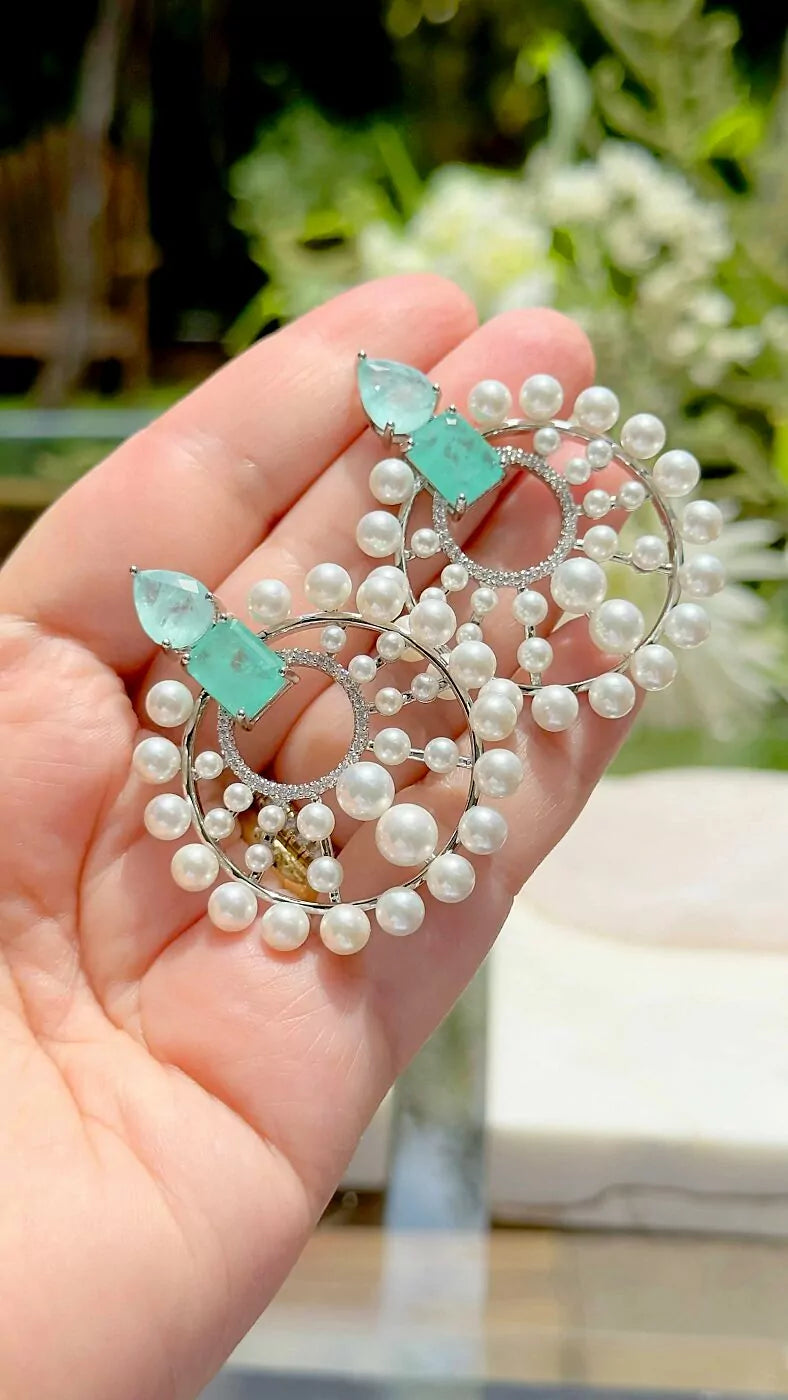 ROUND PEARL EARRING