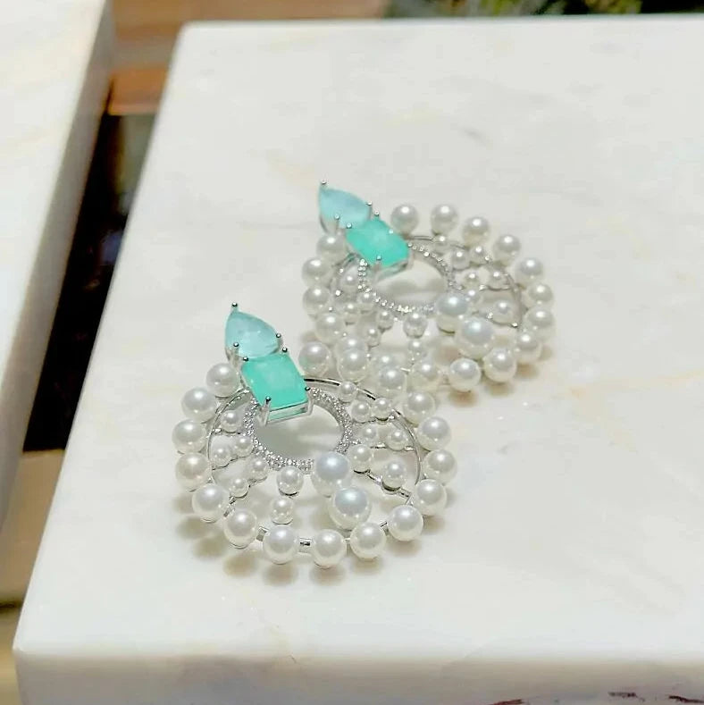 ROUND PEARL EARRING