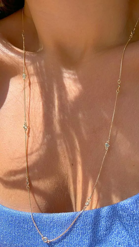 PARAIBA LONG NECKLACE