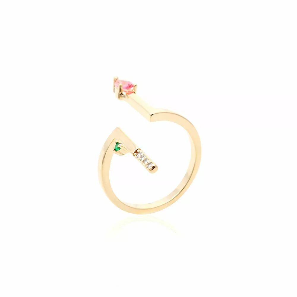 SHAPES PINK RING