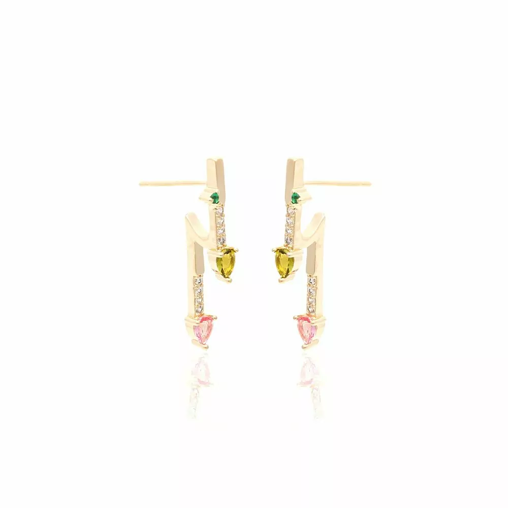 COLORED SHAPES EARRING