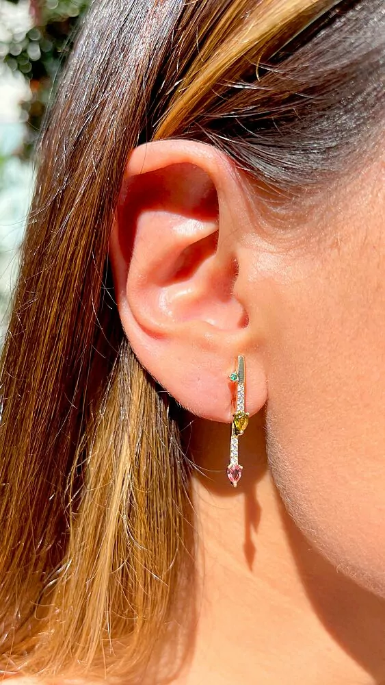 COLORED SHAPES EARRING
