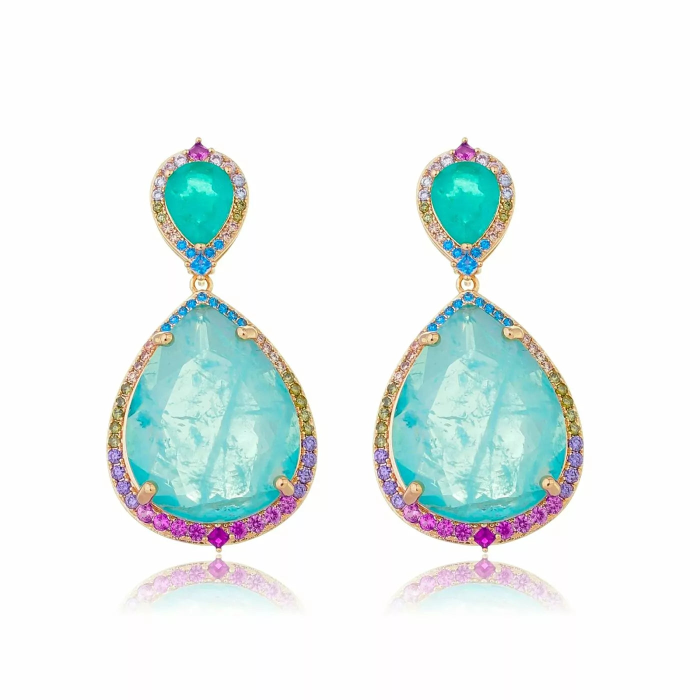 COLORFUL DROP EARRING