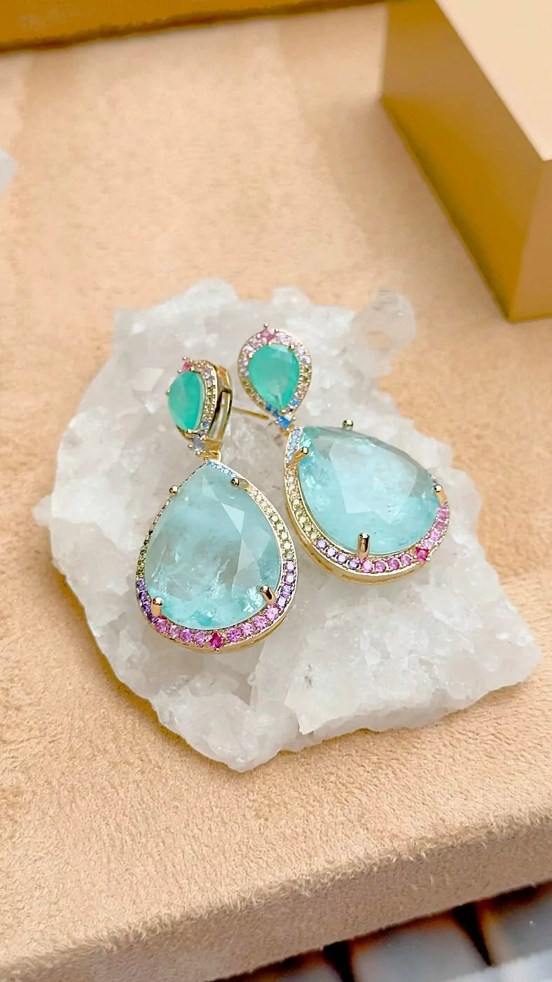COLORFUL DROP EARRING