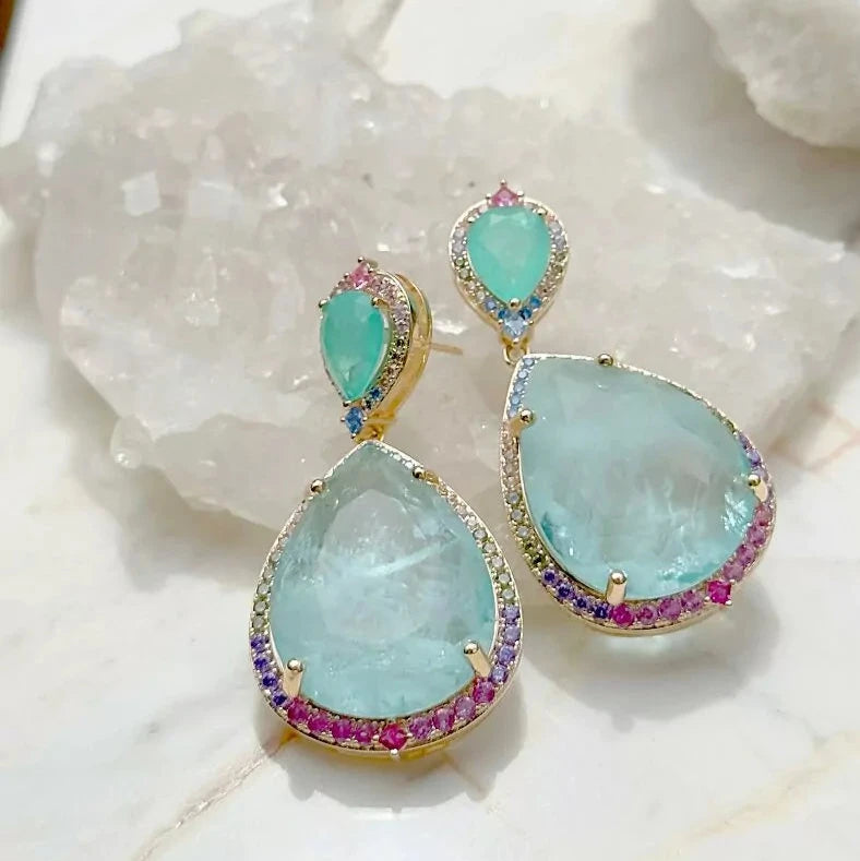 COLORFUL DROP EARRING