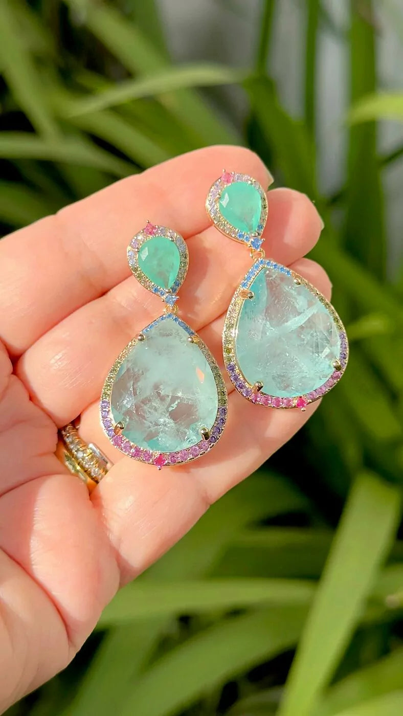 COLORFUL DROP EARRING
