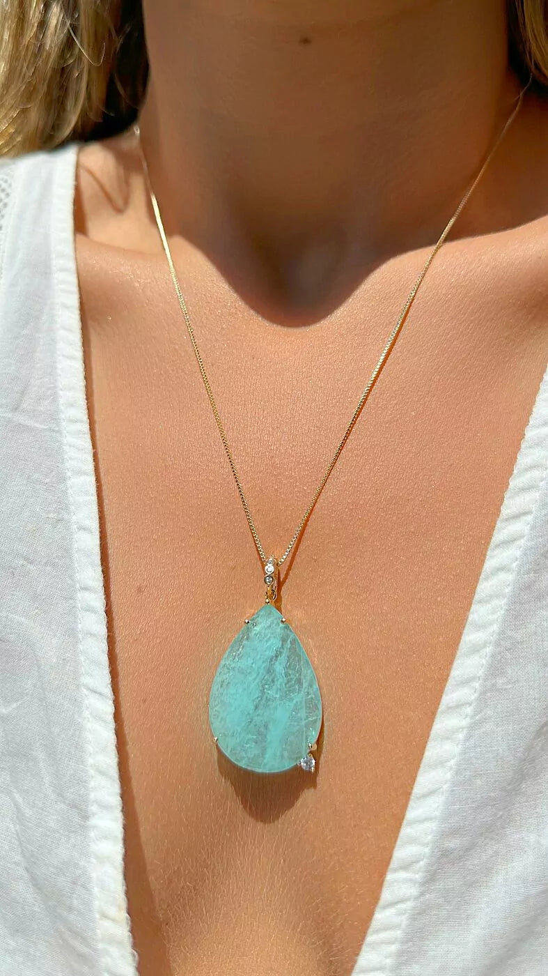 DROP TOURMALINE NECKLACE