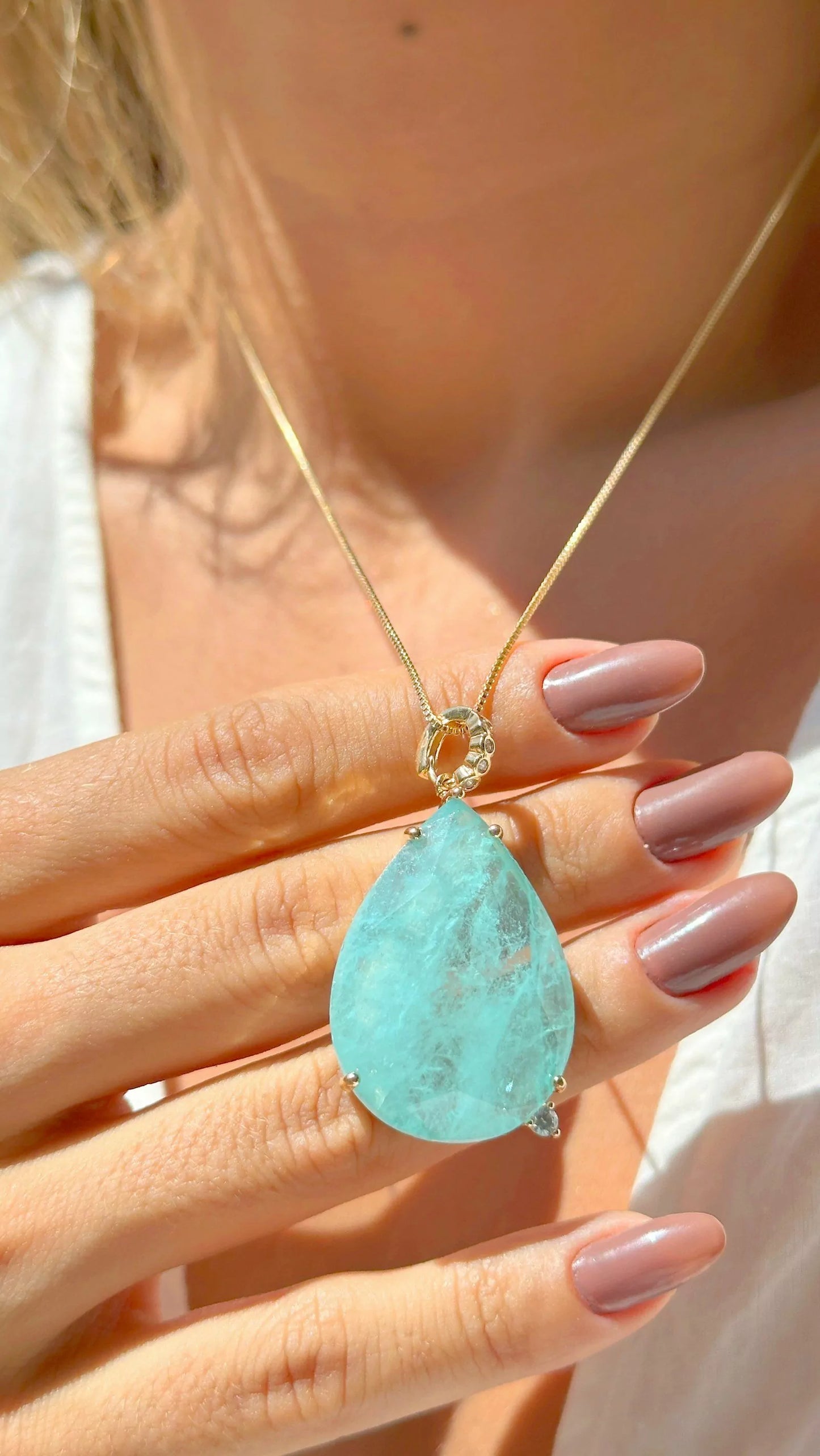 DROP TOURMALINE NECKLACE