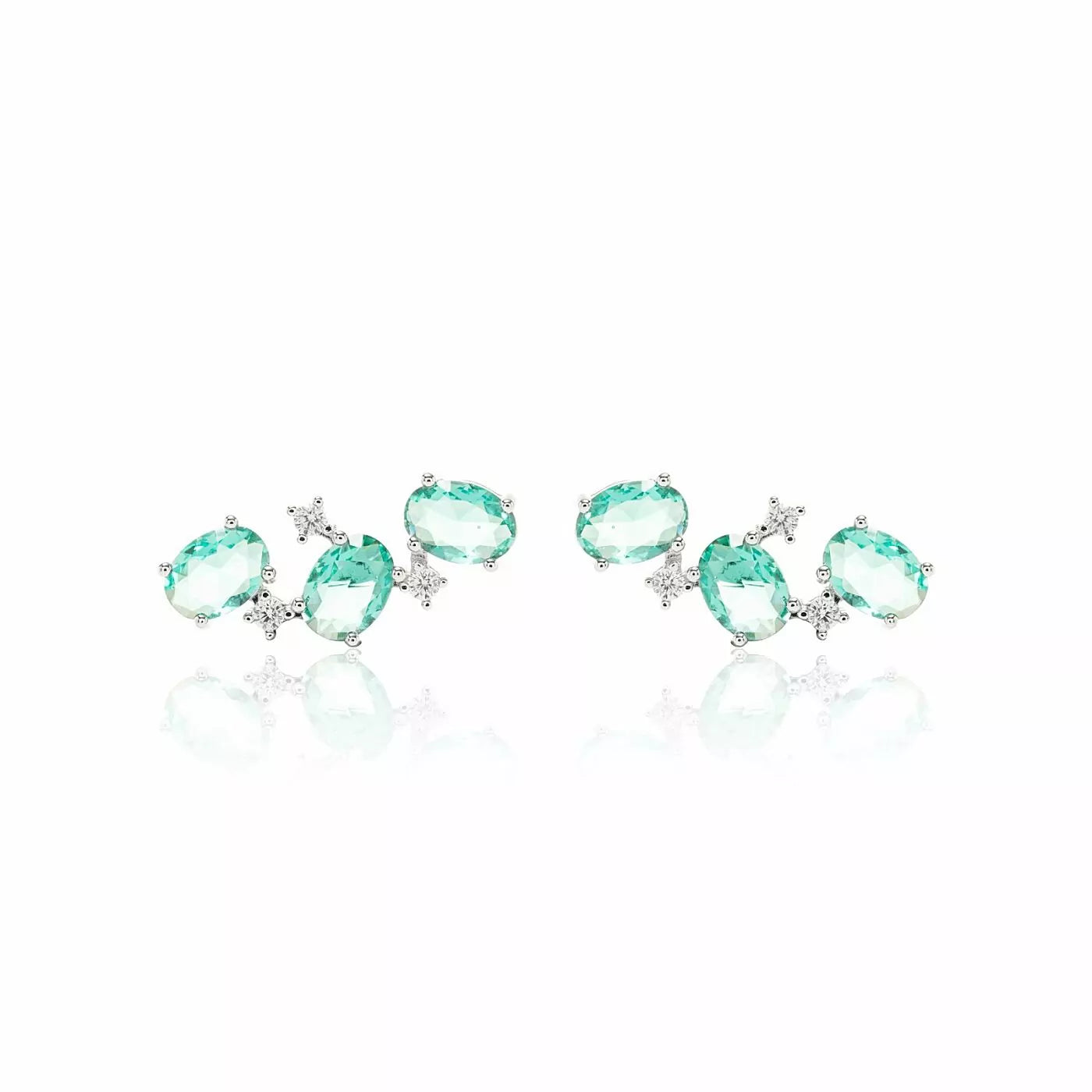 OVAL PARAIBA EARRING