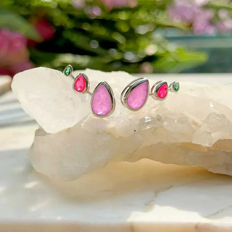 DROP AMETHYST EARRING