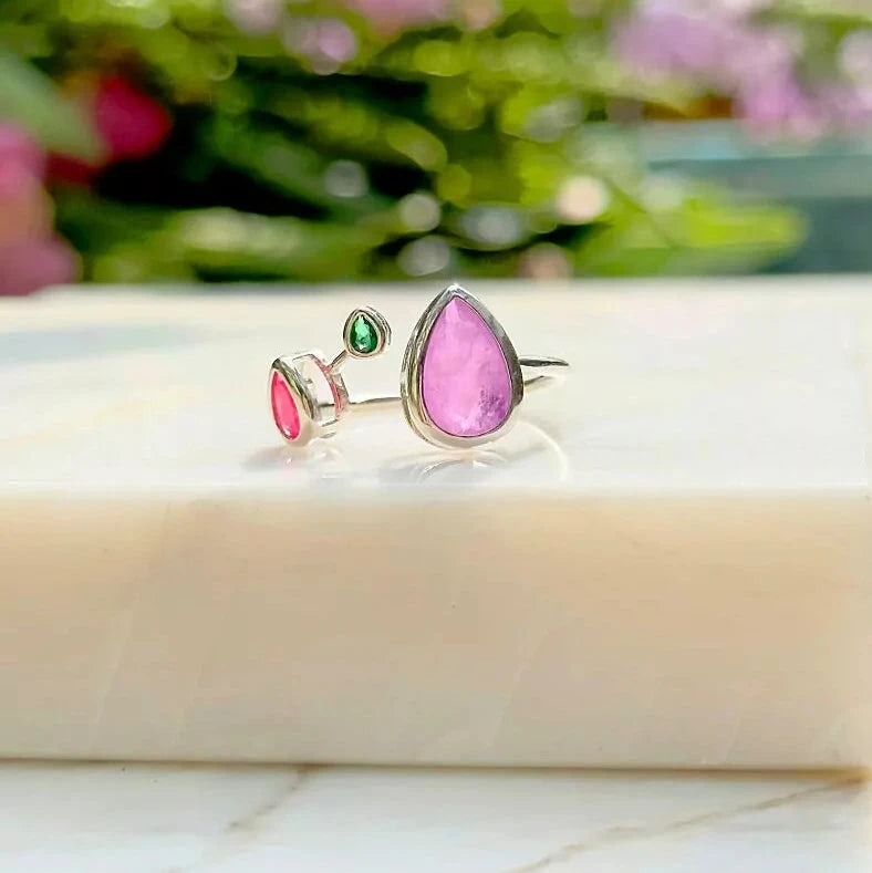 DROP AMETHYST RING