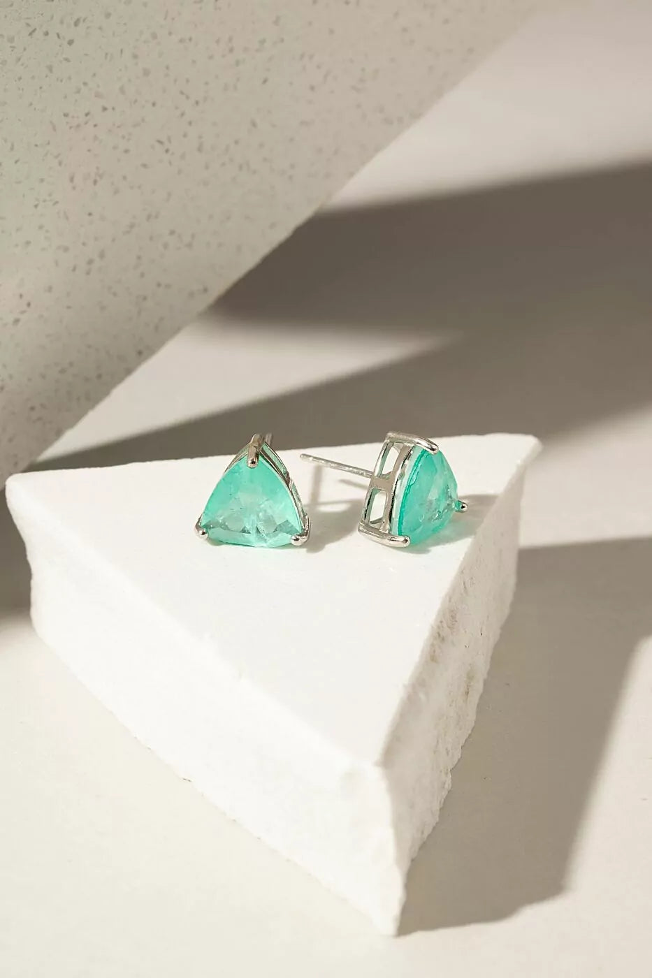 TRIANGLE TOURMALINE EARRING