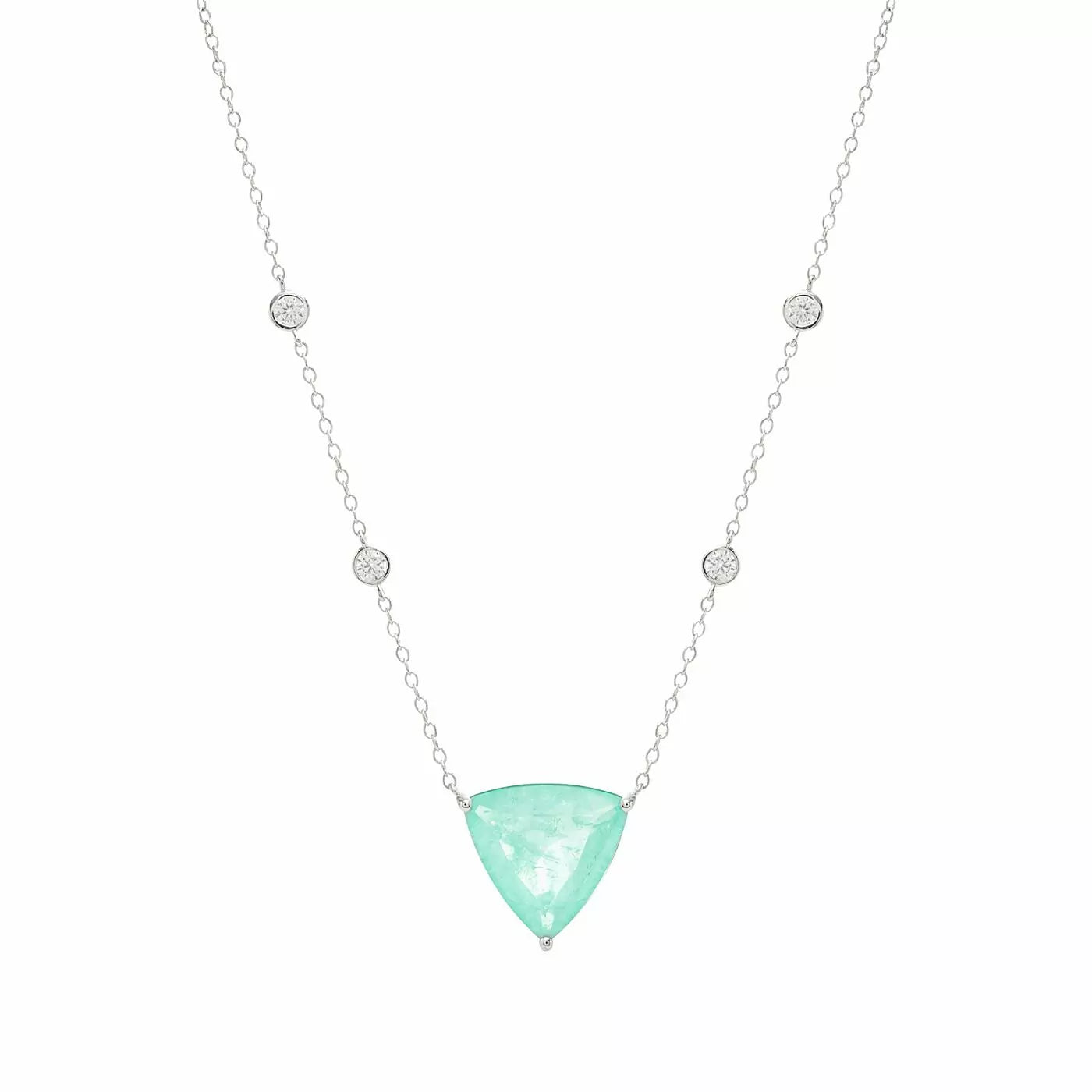 TRIANGLE TOURMALINE NECKLACE