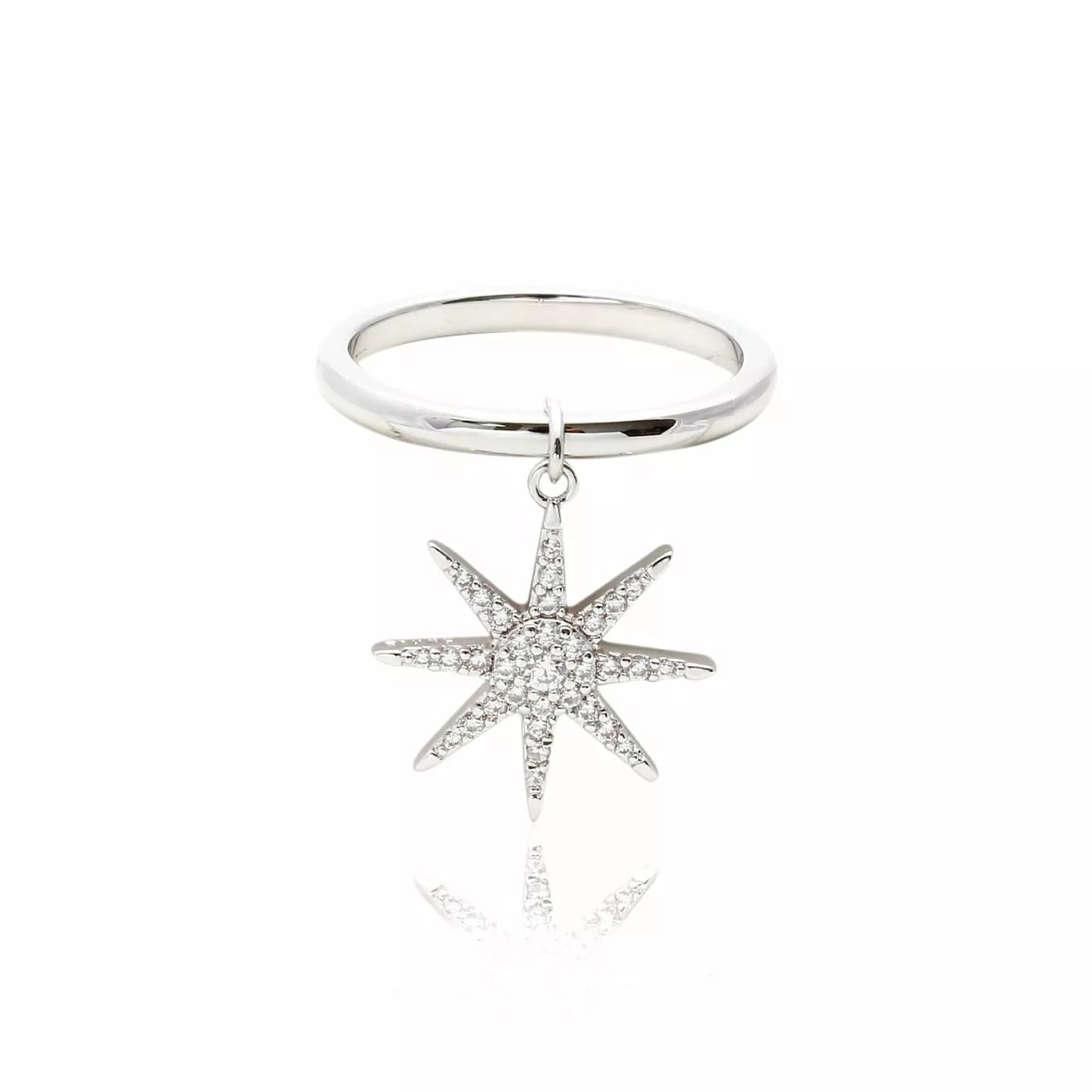 EIGHT-POINT STAR RING - SIZE 18