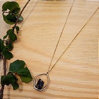 BLACK OBSIDIAN NECKLACE