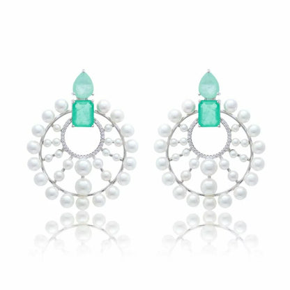 ROUND PEARL EARRING
