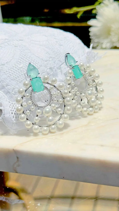 ROUND PEARL EARRING