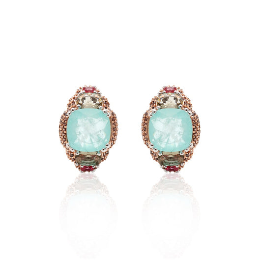 SQUARE TOURMALINE EARRING