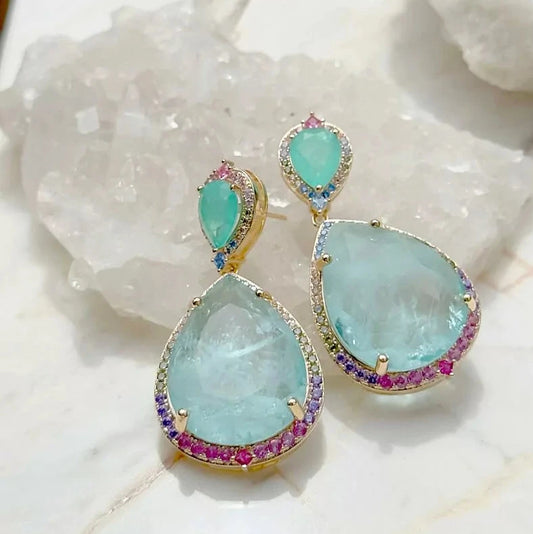 COLORFUL DROP EARRING