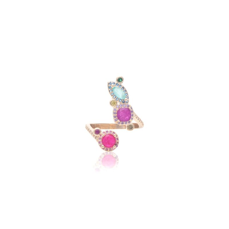 EMBROIDERED DROPS RING