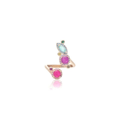 EMBROIDERED DROPS RING
