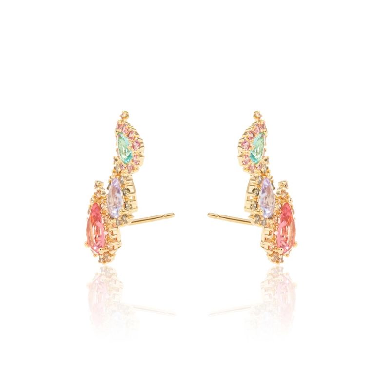EMBROIDERED DROPS EARRING