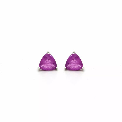 TRIANGLE AMETHYST EARRING