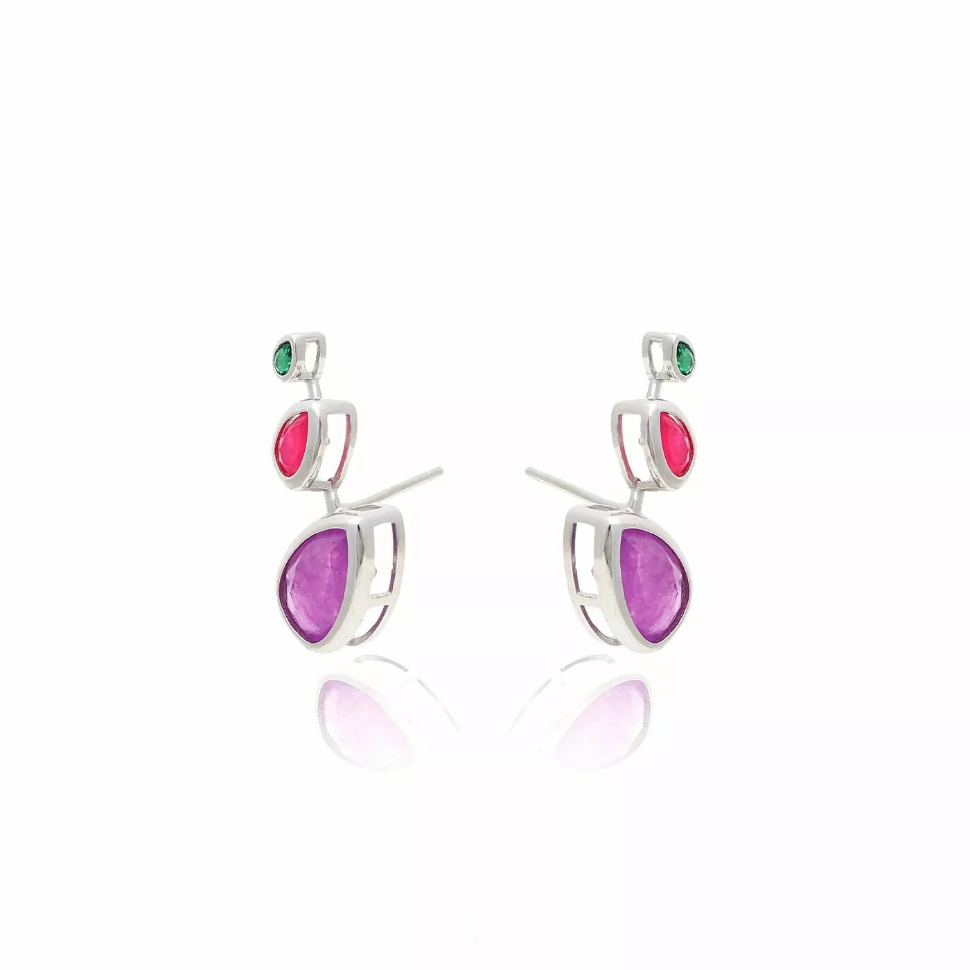 DROP AMETHYST EARRING