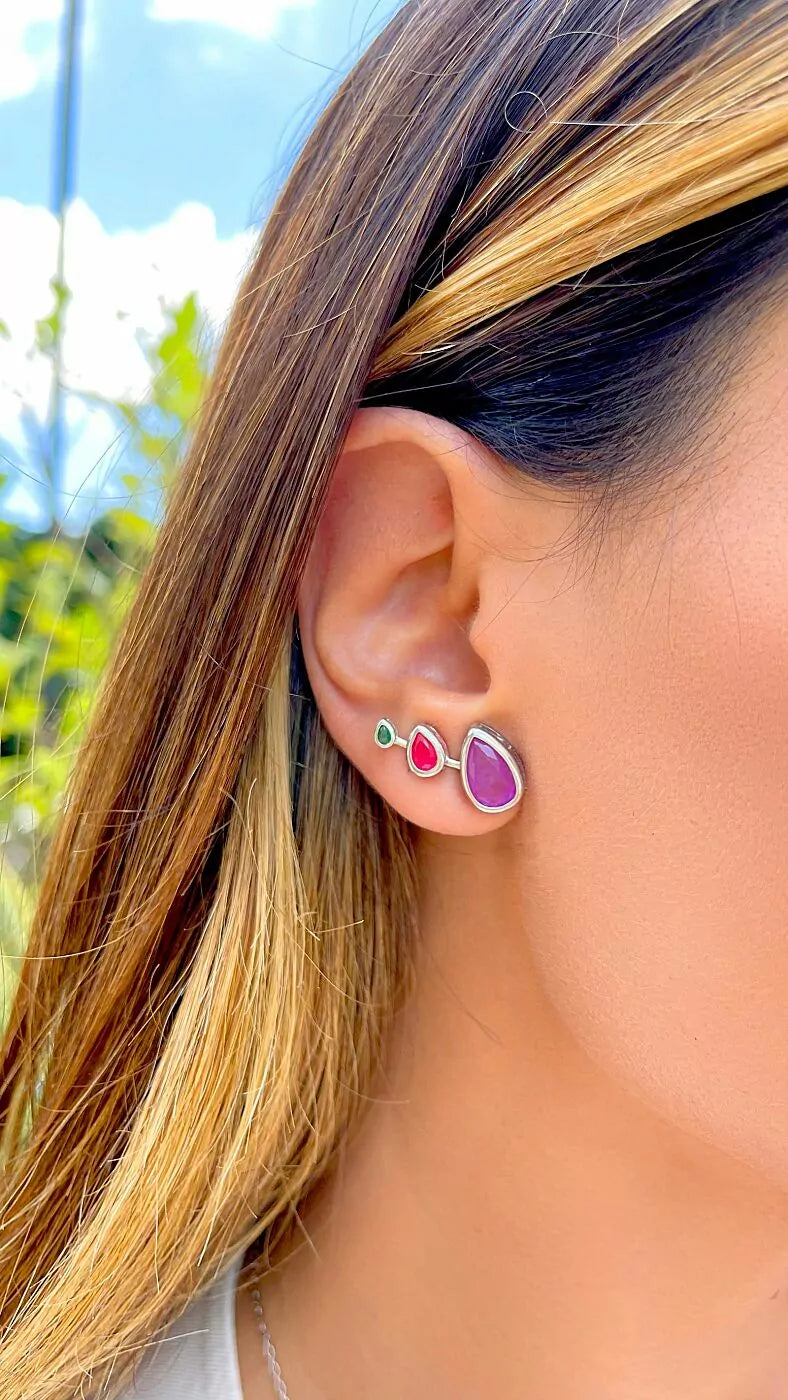 DROP AMETHYST EARRING