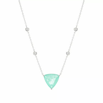 TRIANGLE TOURMALINE NECKLACE