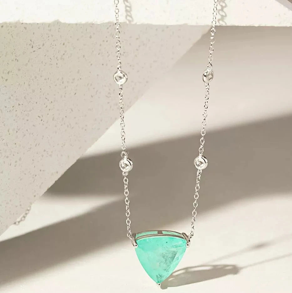 TRIANGLE TOURMALINE NECKLACE