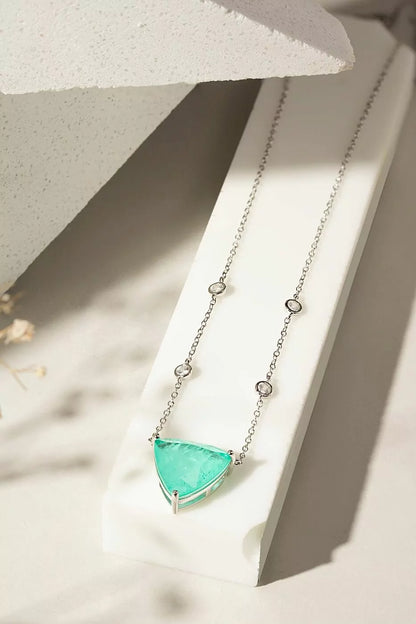 TRIANGLE TOURMALINE NECKLACE