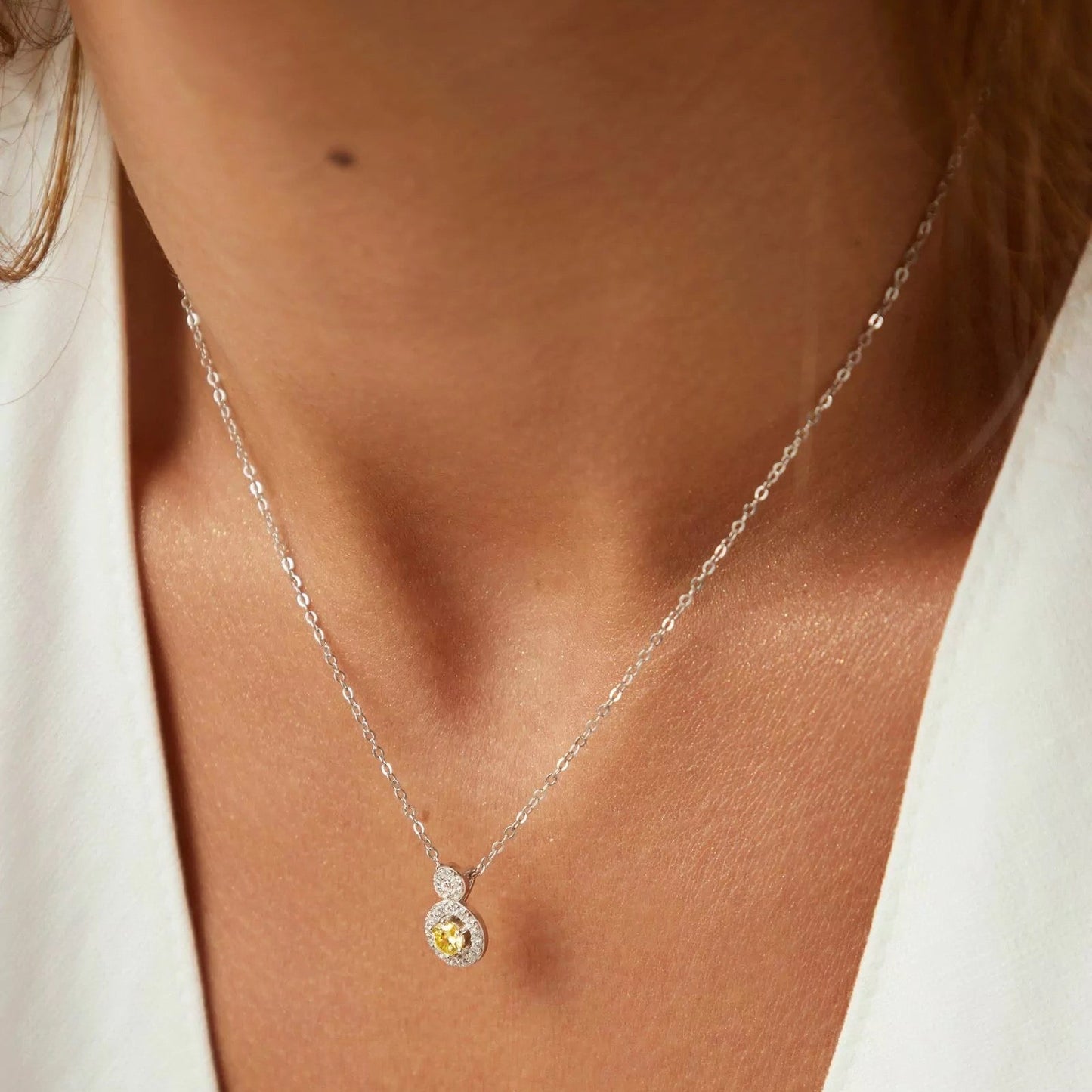 FANCY YELLOW NECKLACE