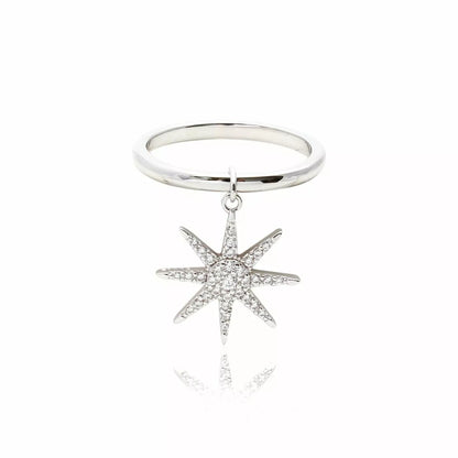 EIGHT-POINT STAR RING - SIZE 18