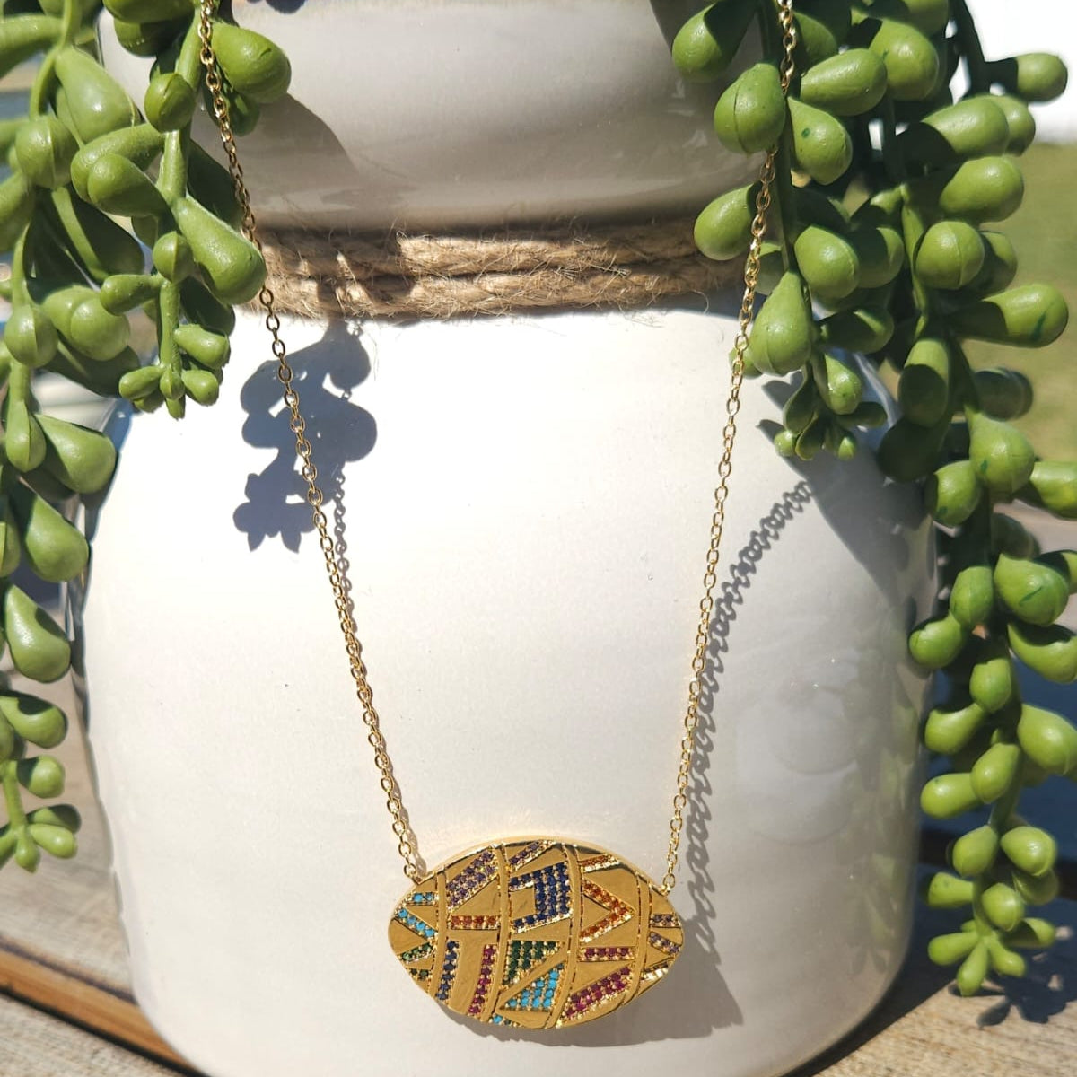 OVAL COLORS NECKLACE