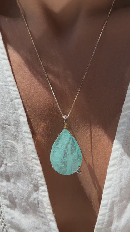 DROP TOURMALINE NECKLACE