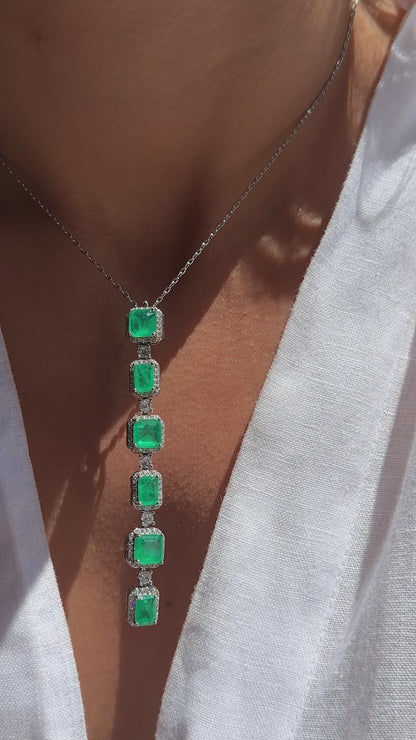 COLOMBIAN EMERALD NECKLACE