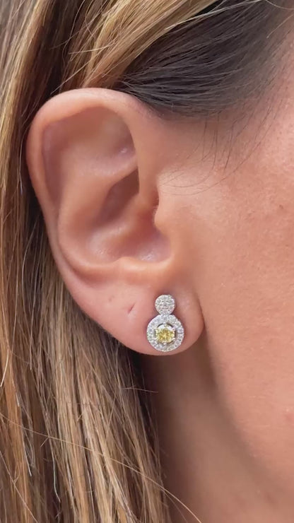 FANCY YELLOW EARRING